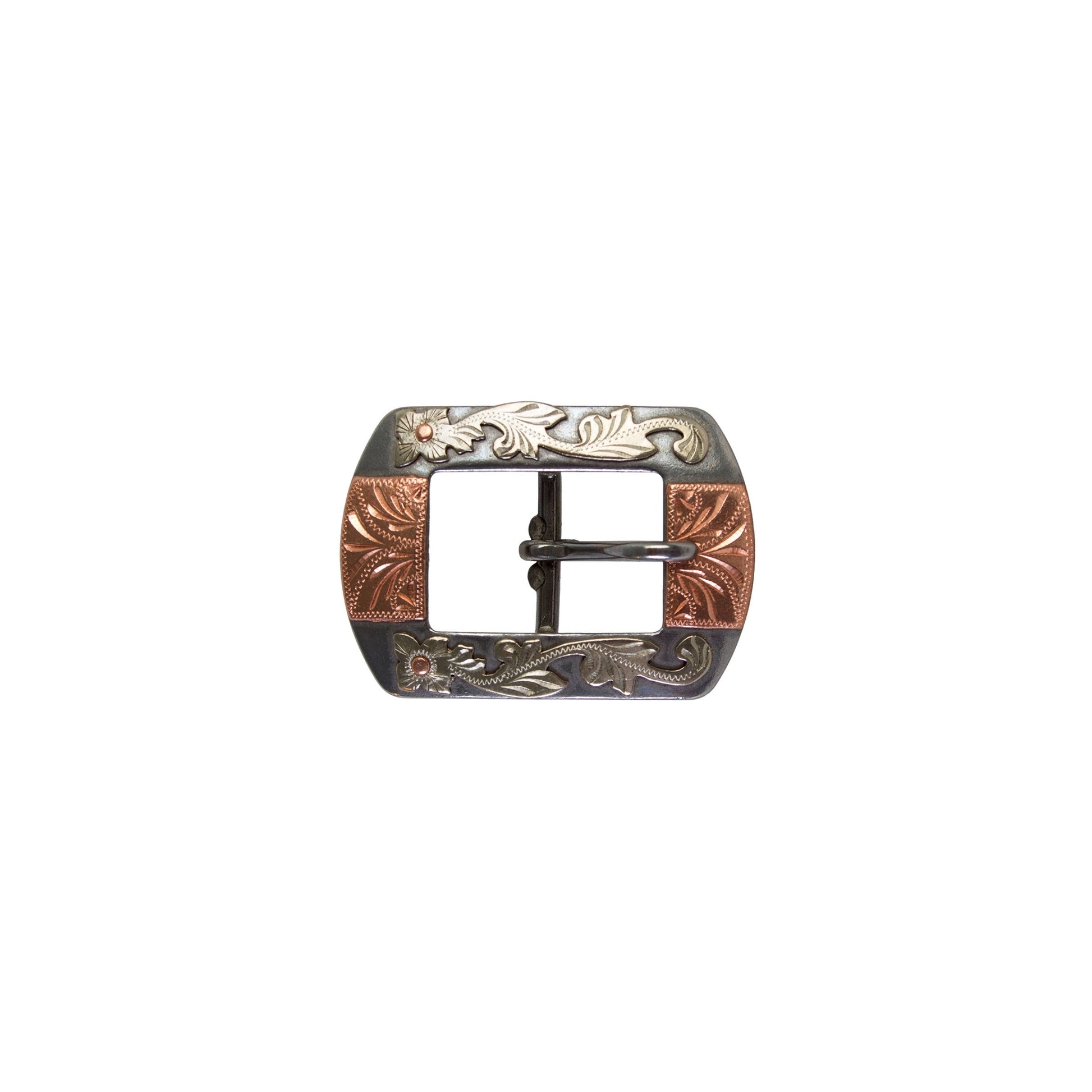 Vintage Copper Cactus Leaves Cart Buckle