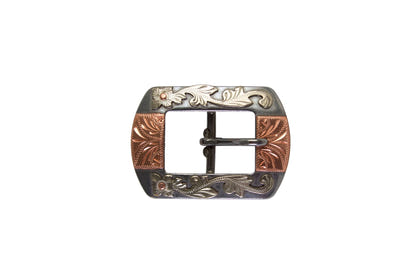 Vintage Copper Cactus Leaves Cart Buckle