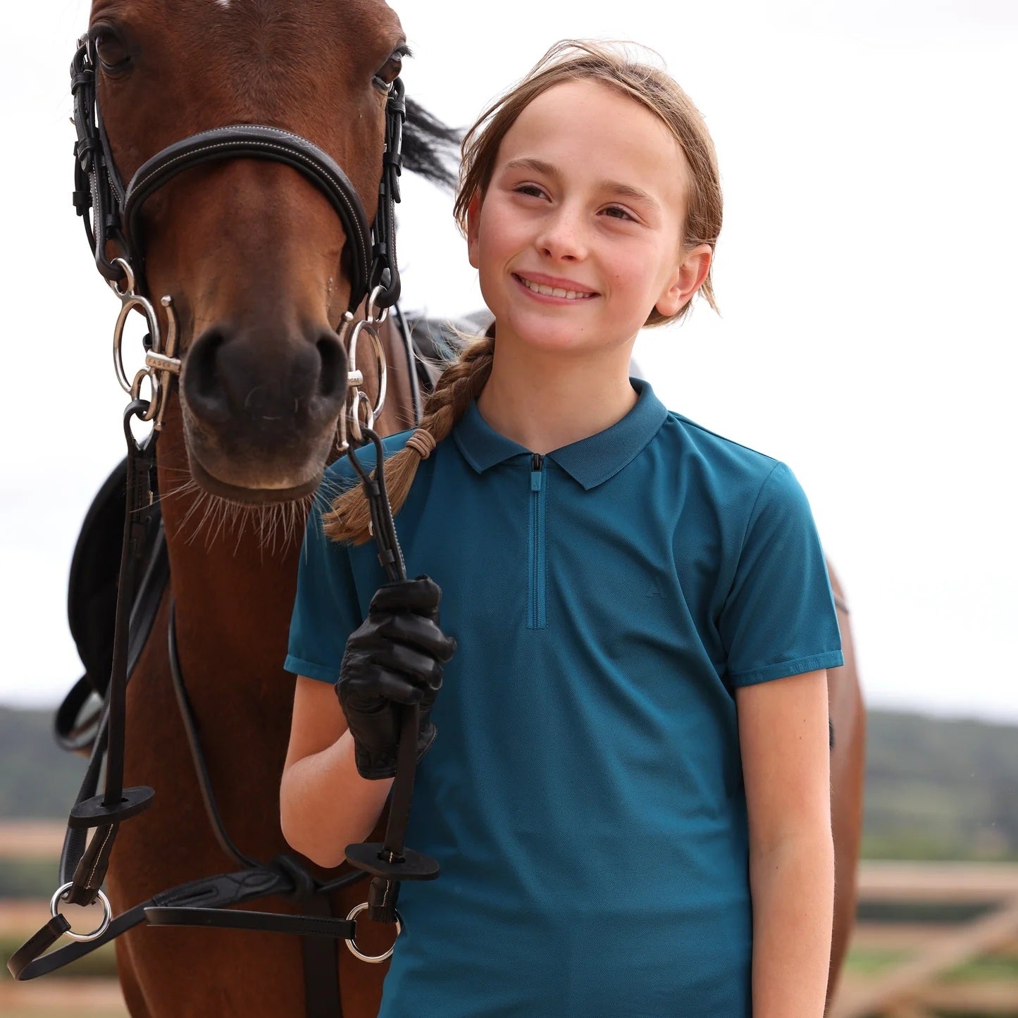 Shires Aubrion Kids React Tech Polo