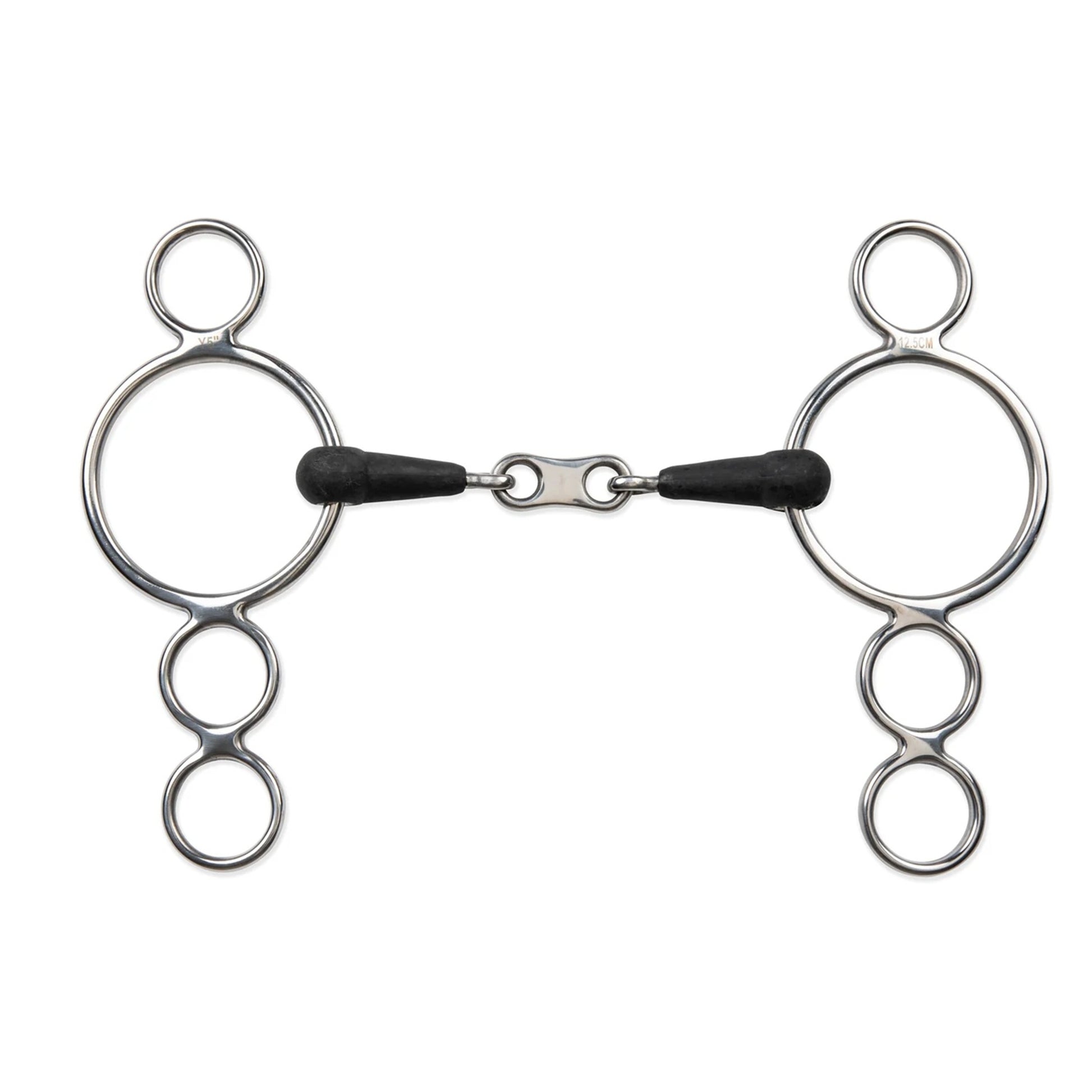 Shires Equikind+ Three Ring French Link Gag Bit