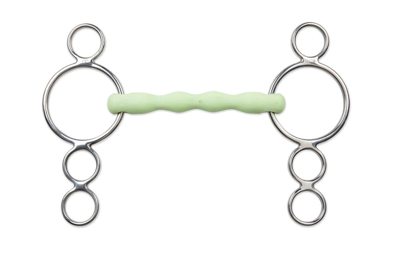 Shires Equikind Three Ring Flexible Gag Bit
