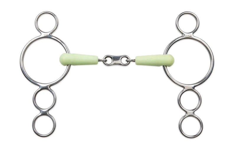 Shires Equikind Three Ring French Link Gag Bit