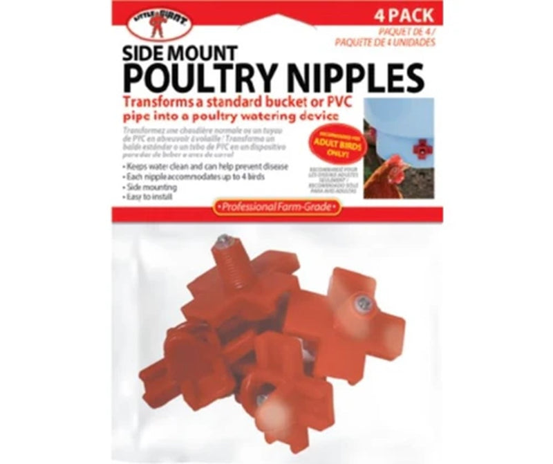 Little Giant Side Mount Poultry Nipples