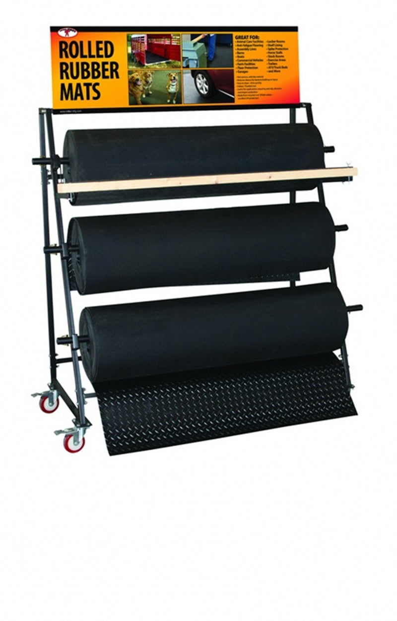 Rolled Bubber Mat Display