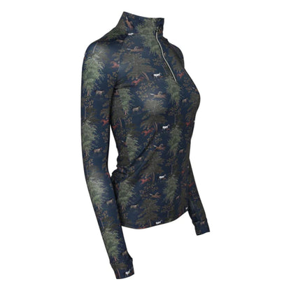 Dapplebay Autumn Toile 1/4 Zip Riding Top