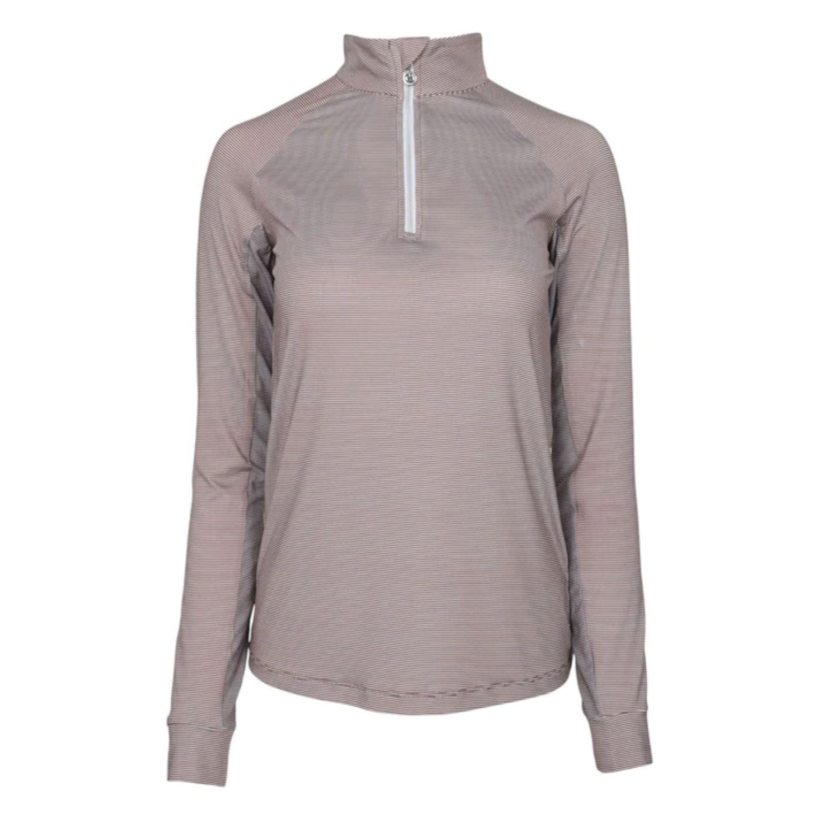 Dapplebay Stripe 1/4 Zip Riding Top