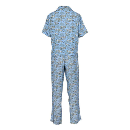 AWST Int'l Lila Loungewear Pant Set-Blue Toile-L