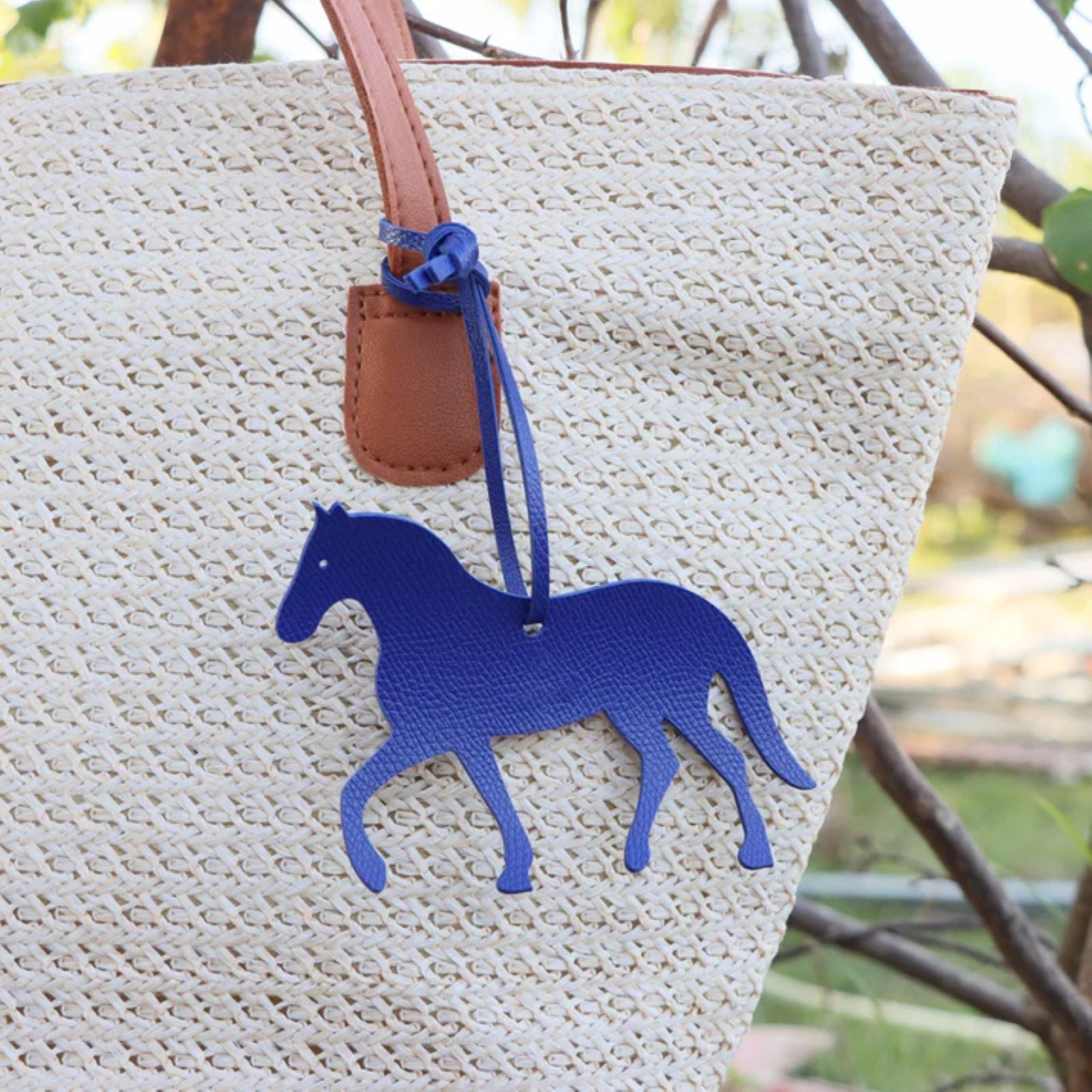 AWST Int'l Horse Bag Charm-Vegan leather