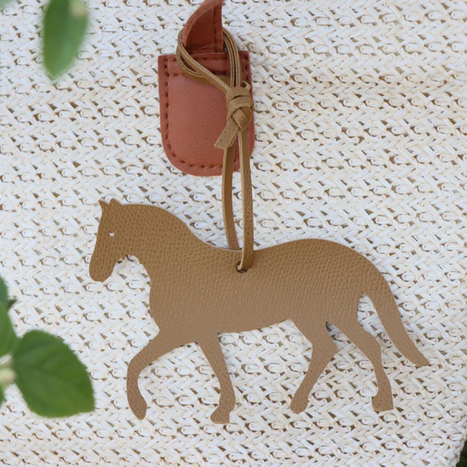 AWST Int'l Horse Bag Charm-Vegan leather