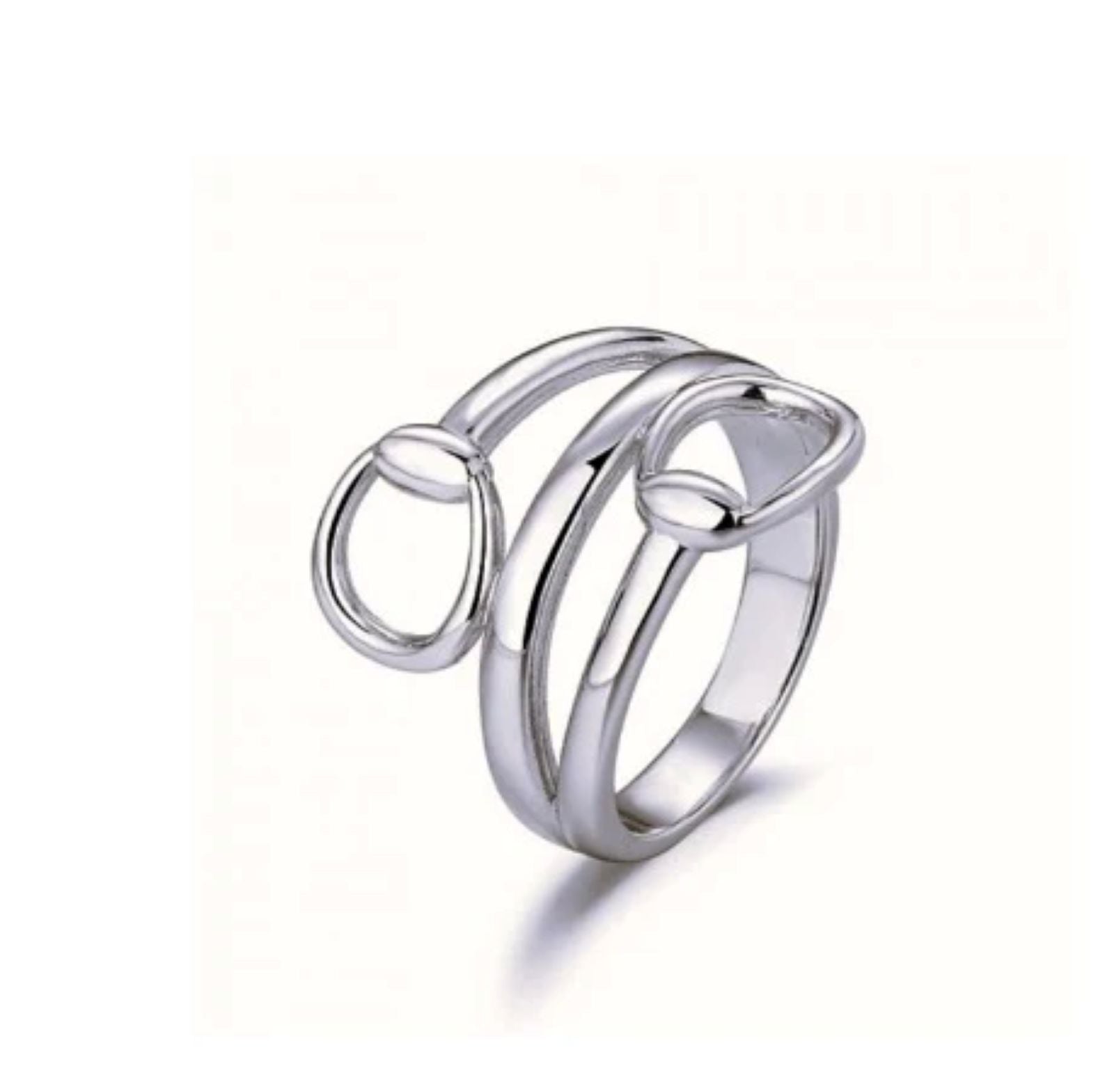 AWST Int'l Snaffle Bit Sterling Silver Wrap Ring