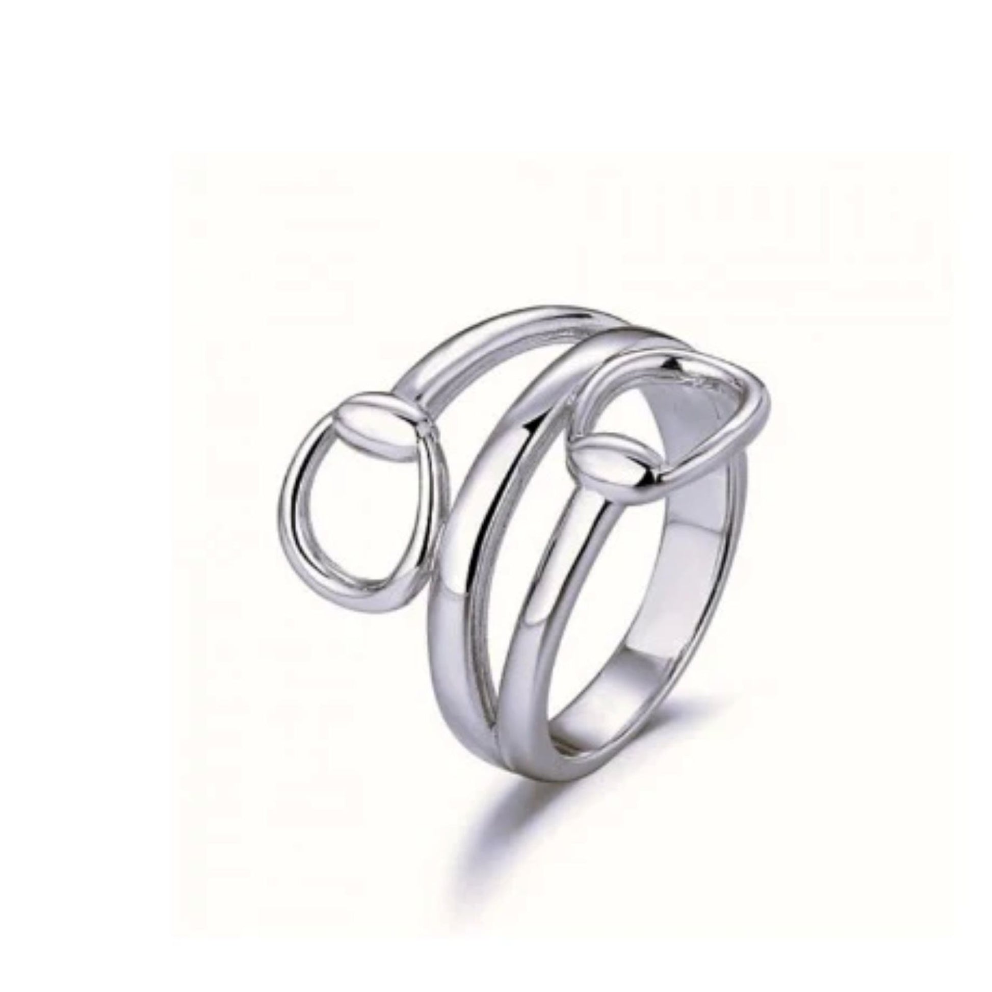 AWST Int'l Snaffle Bit Sterling Silver Wrap Ring