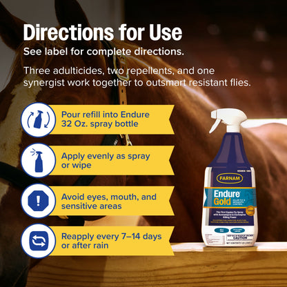 Farnam Endure Gold Fly Spray for Horses