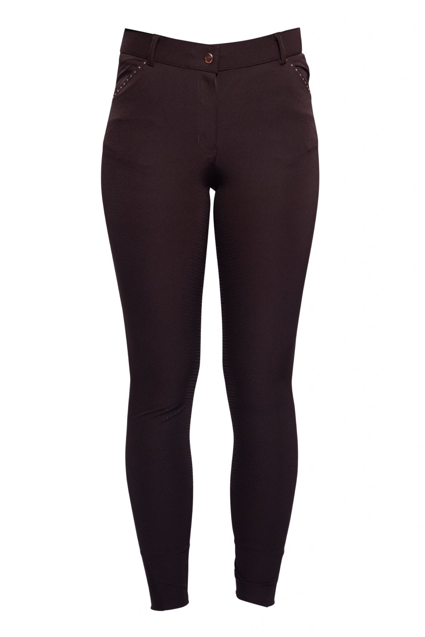HKM Ladies Rosegold Glamour Full Seat Riding Breeches