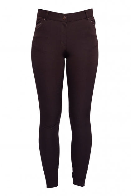 HKM Ladies Rosegold Glamour Full Seat Riding Breeches