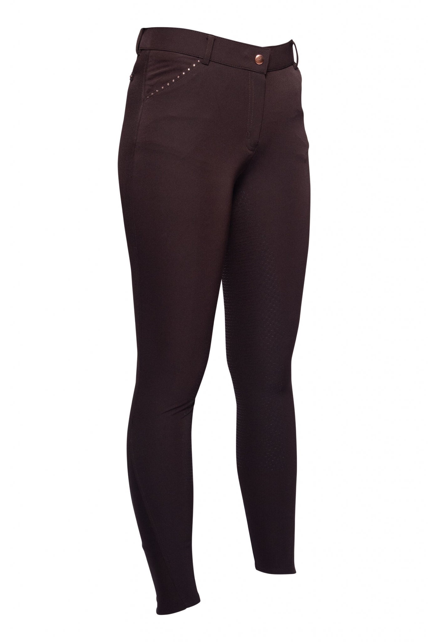 HKM Ladies Rosegold Glamour Full Seat Riding Breeches