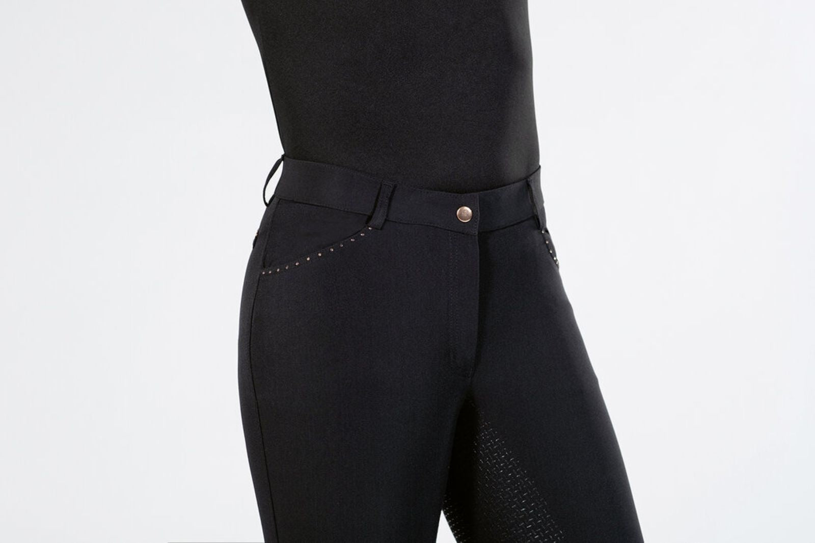 HKM Ladies Rosegold Glamour Full Seat Riding Breeches