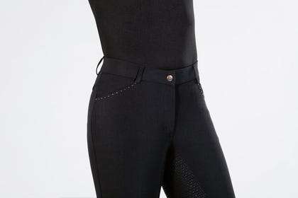 HKM Ladies Rosegold Glamour Full Seat Riding Breeches