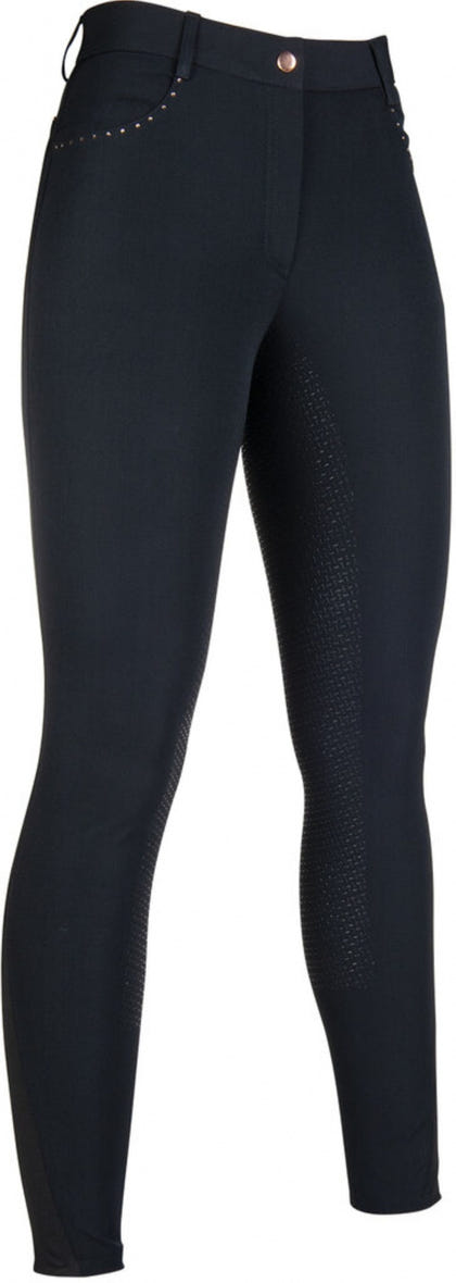 HKM Ladies Rosegold Glamour Full Seat Riding Breeches