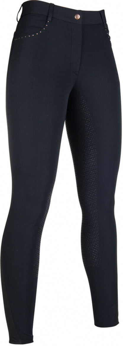 HKM Ladies Rosegold Glamour Full Seat Riding Breeches