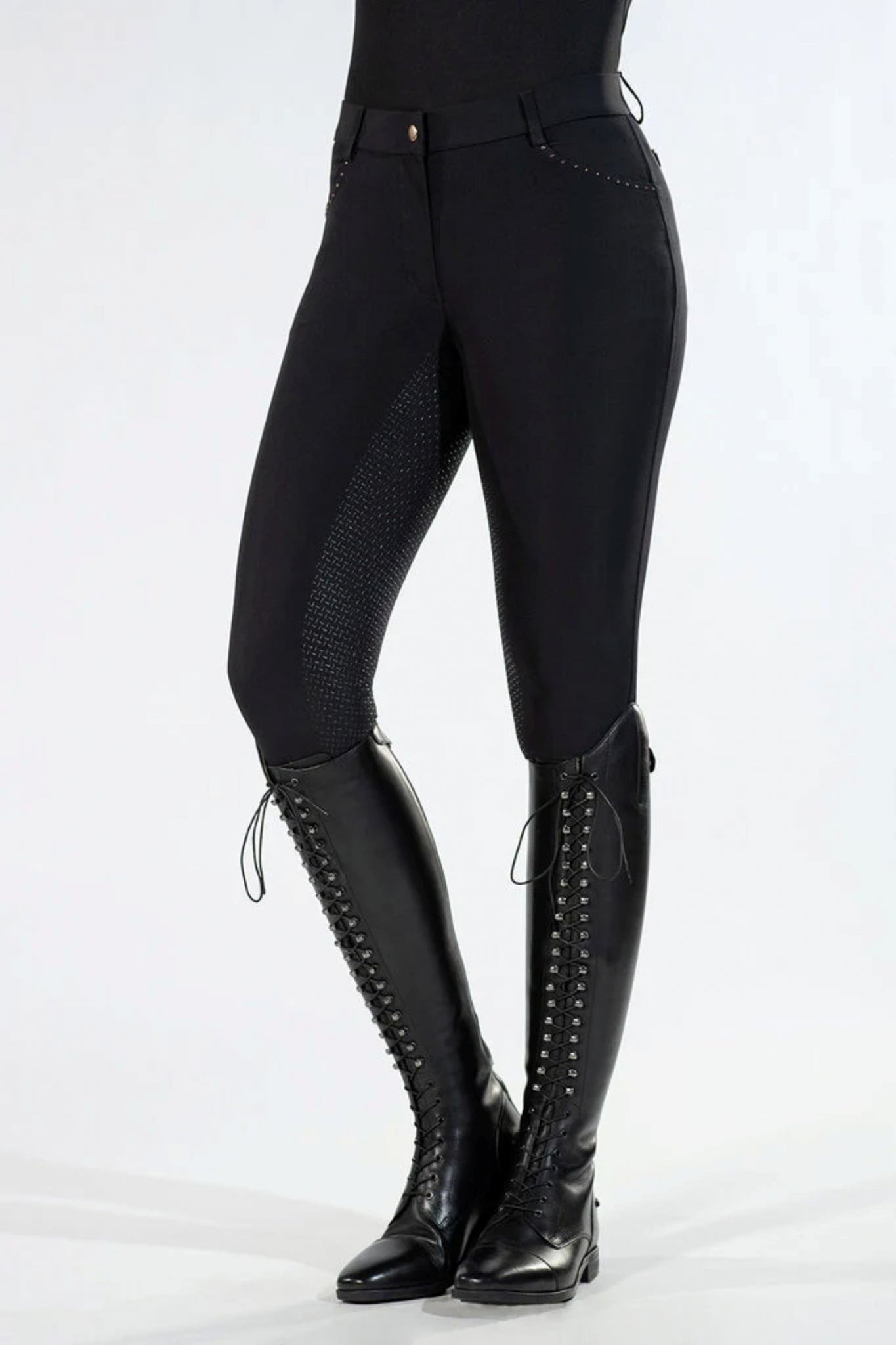 HKM Ladies Rosegold Glamour Full Seat Riding Breeches