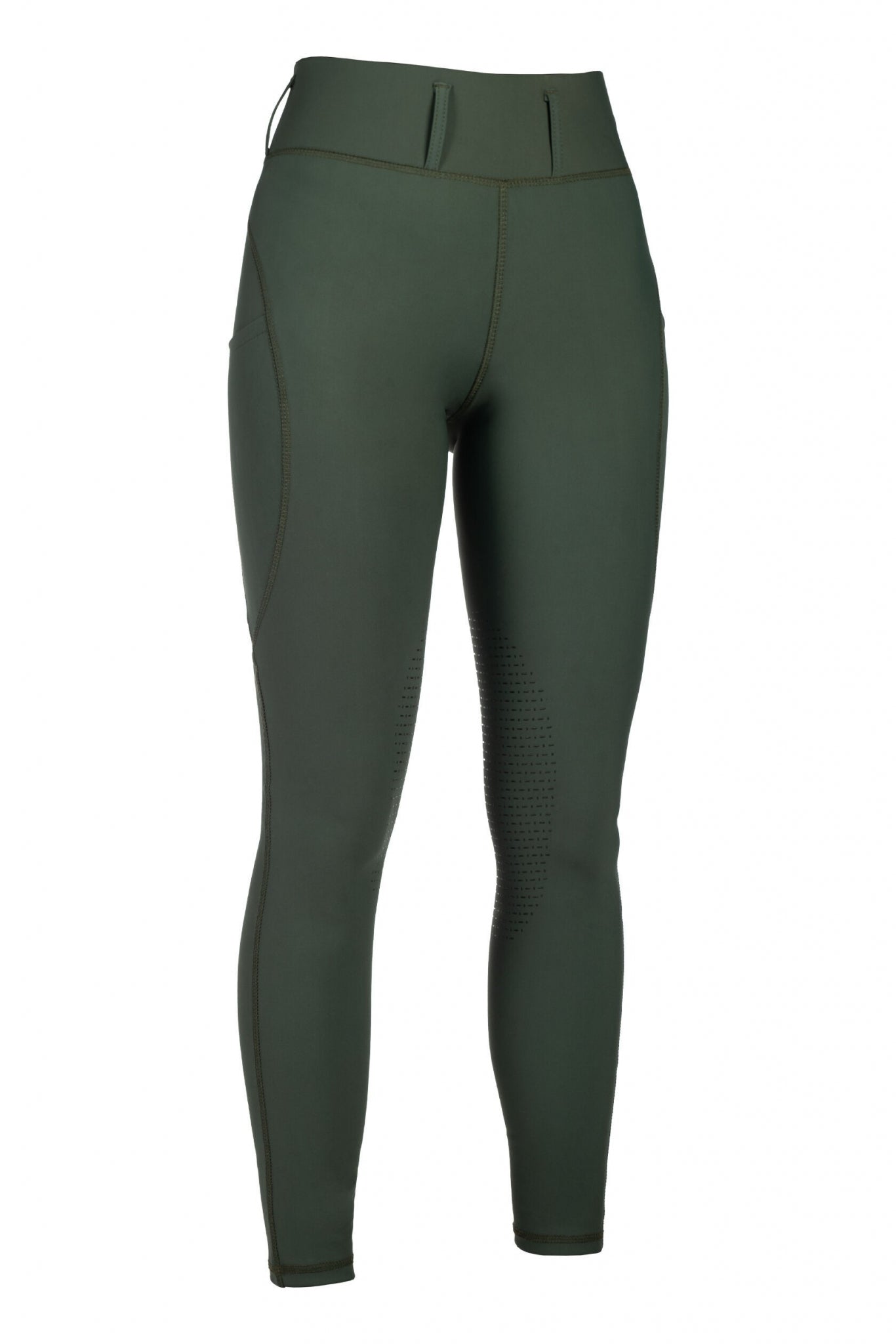 HKM Ladies Jil High Waist Sil. Knee Patch Riding Leggings