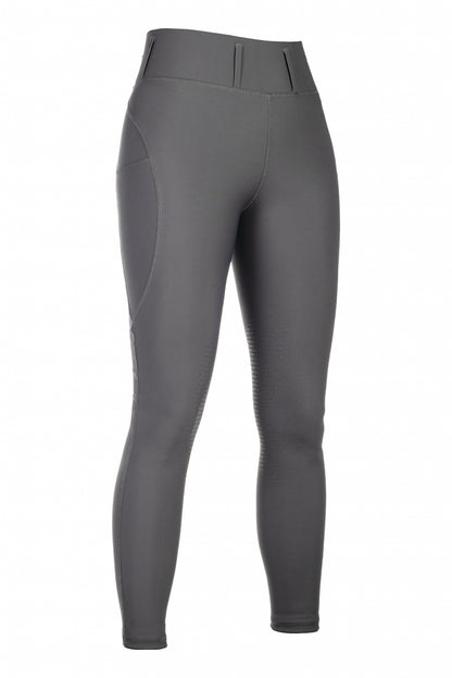 HKM Ladies Jil High Waist Sil. Knee Patch Riding Leggings