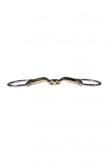 HKM 14mm Eggbutt Snaffle + Lozenge -High Curve