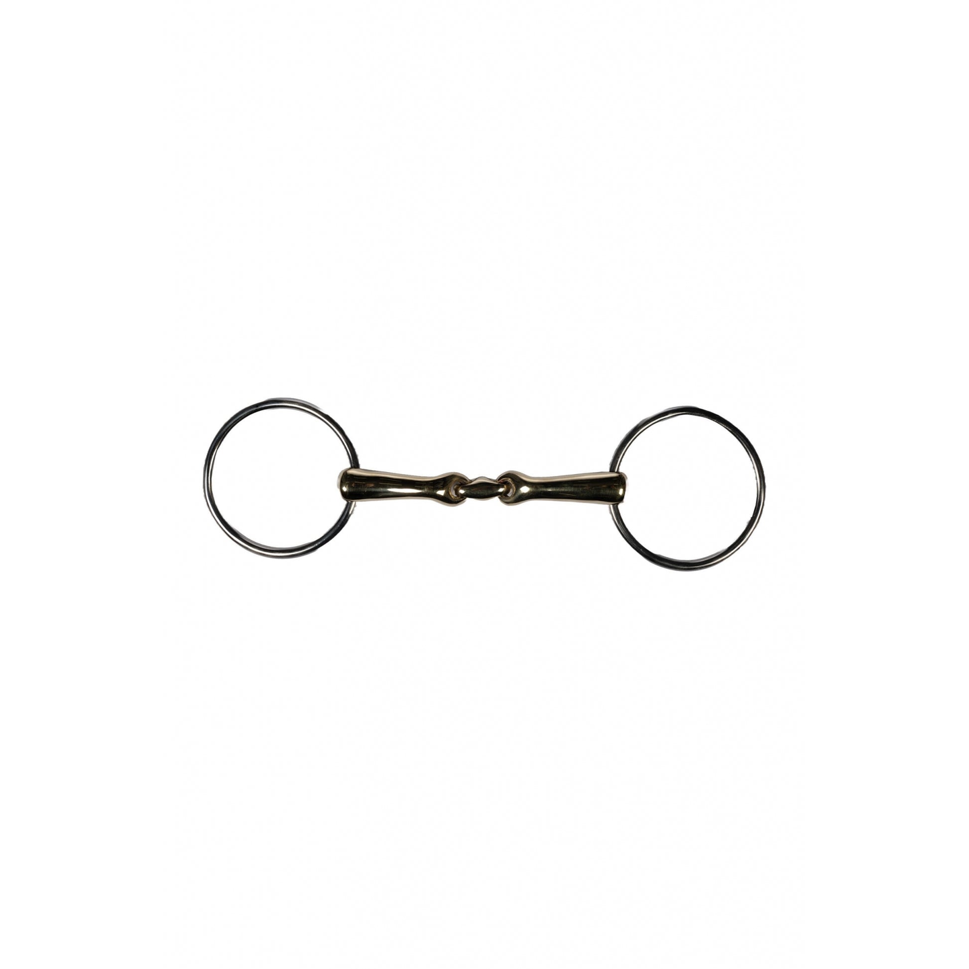 HKM 14mm High Curve Loose Ring Snaffle + Lozenge