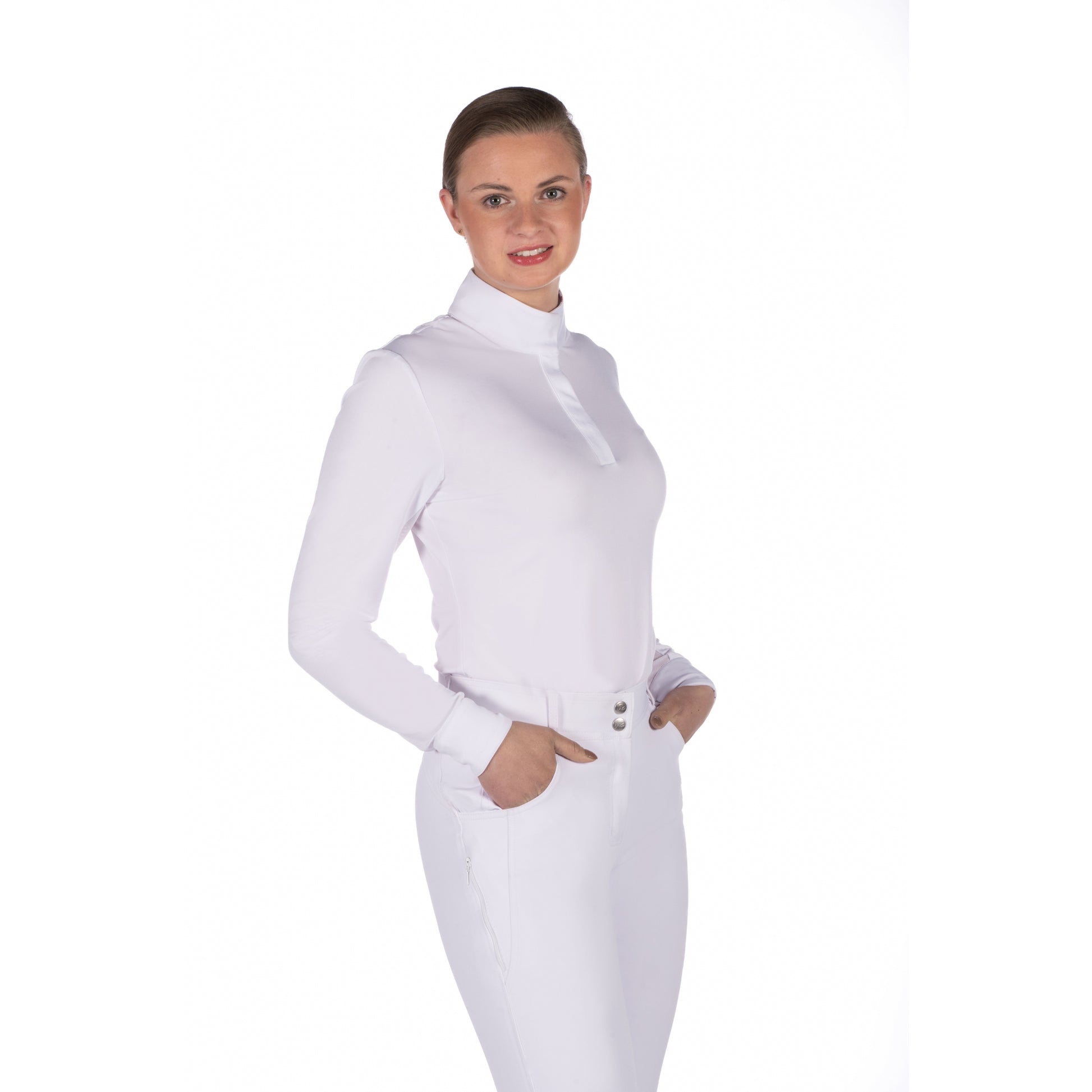 HKM Ladies Hunter Long Sleeve Competition Shirt