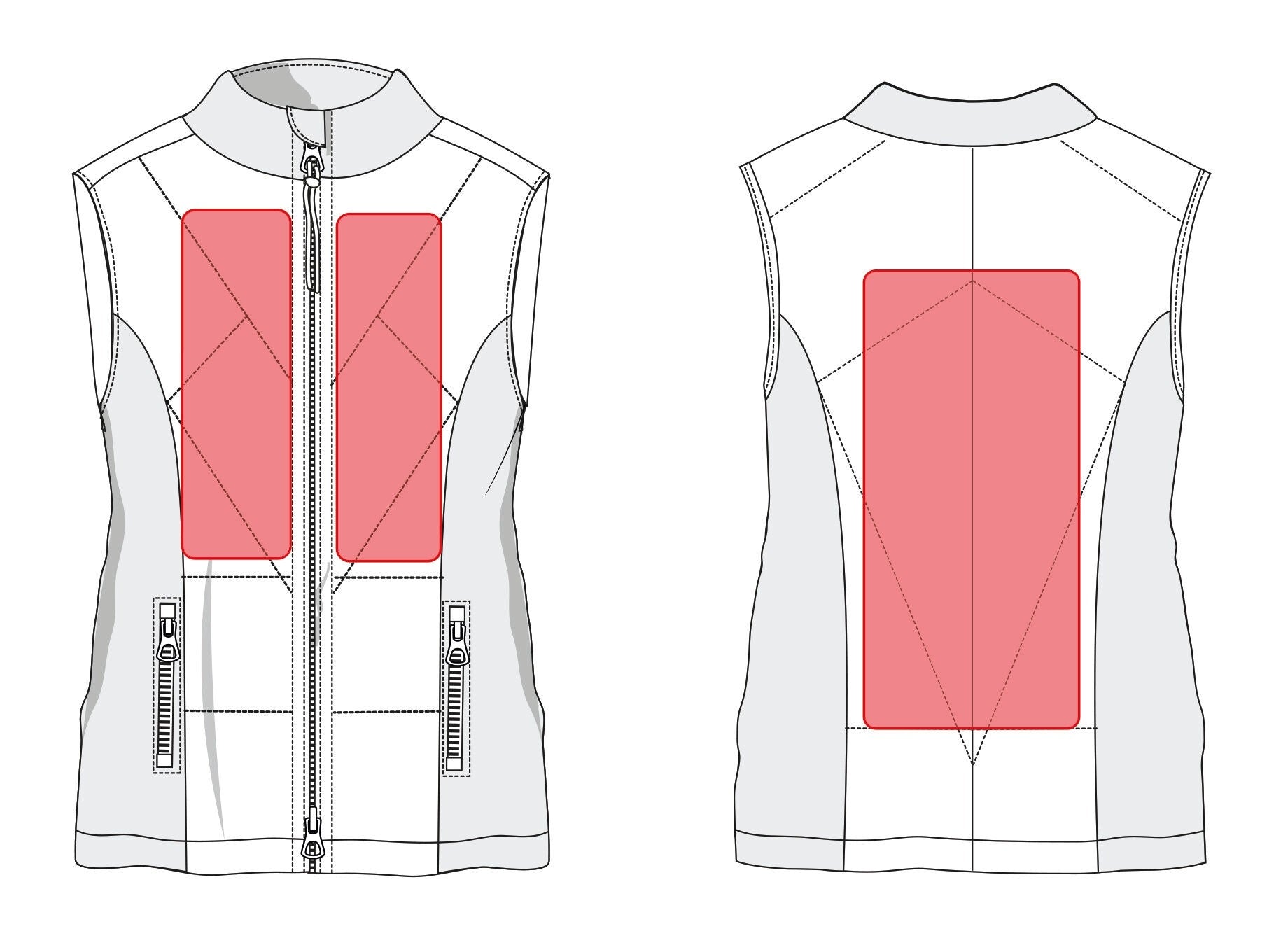 HKM Slimline-Style Heating Vest (No battery)