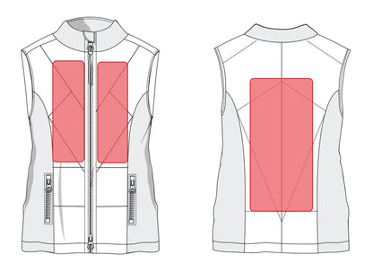 HKM Slimline-Style Heating Vest (No battery)