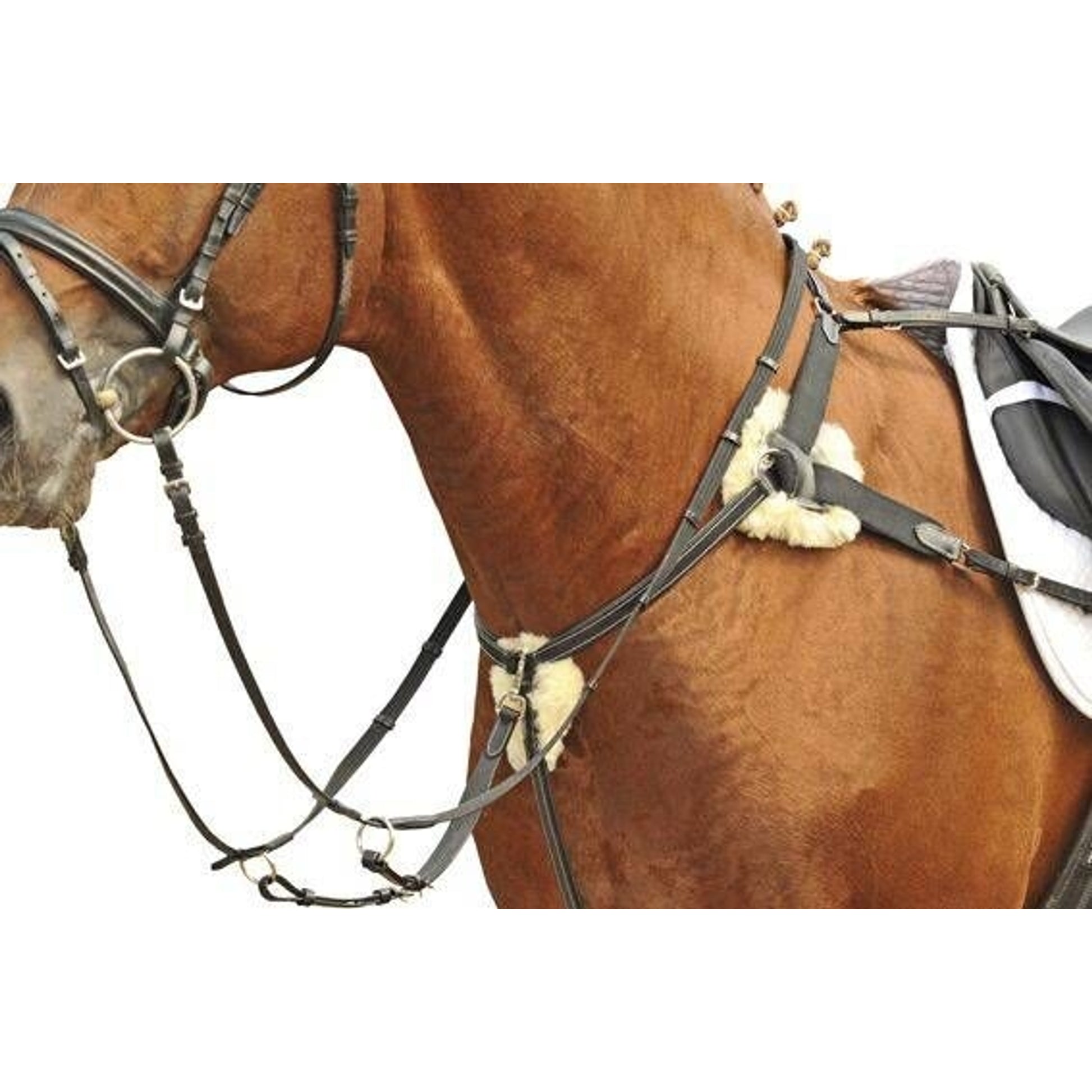 HKM Breastplate/Martingale With Lambswool