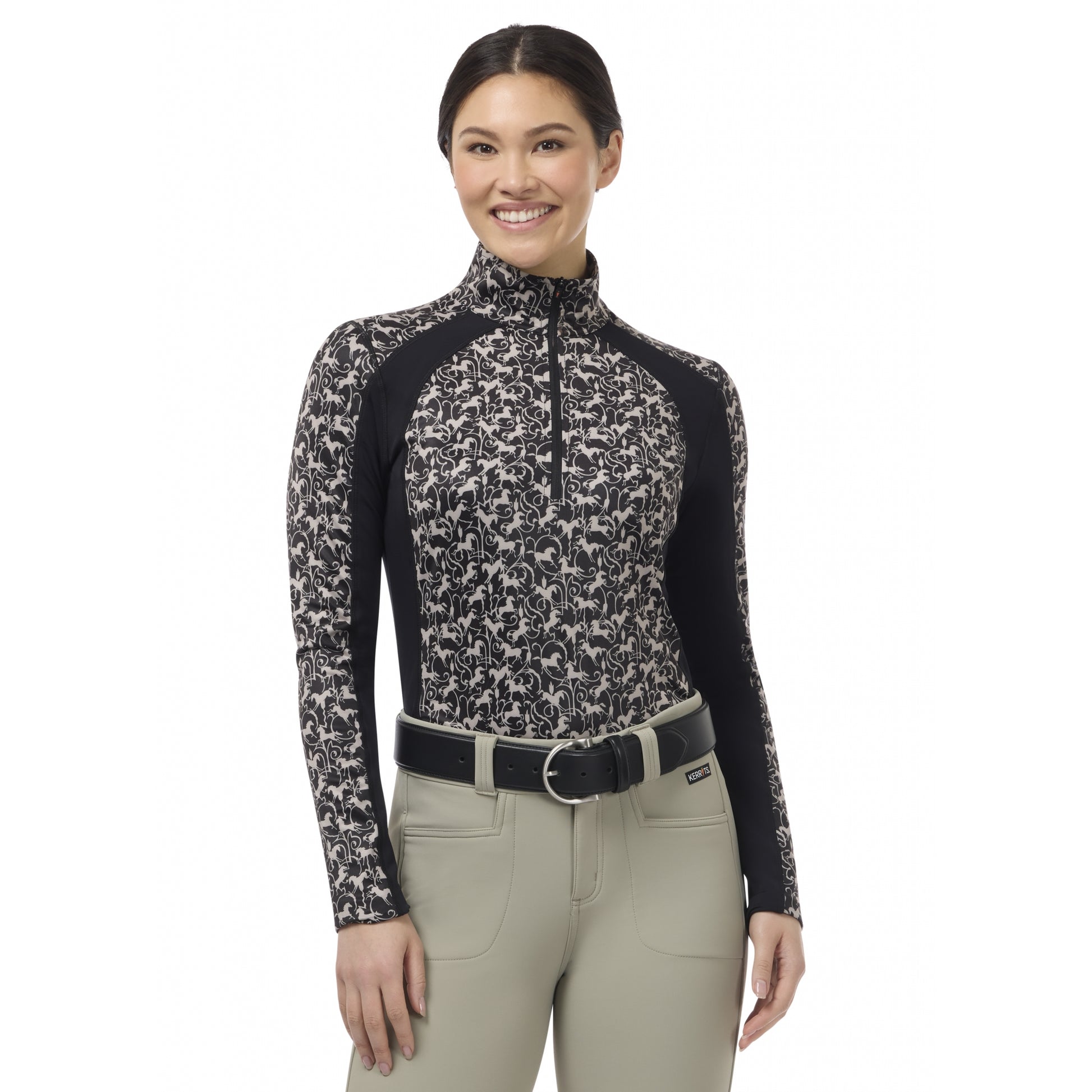 Kerrits Traverse Quarter Zip Fleece Tech Top