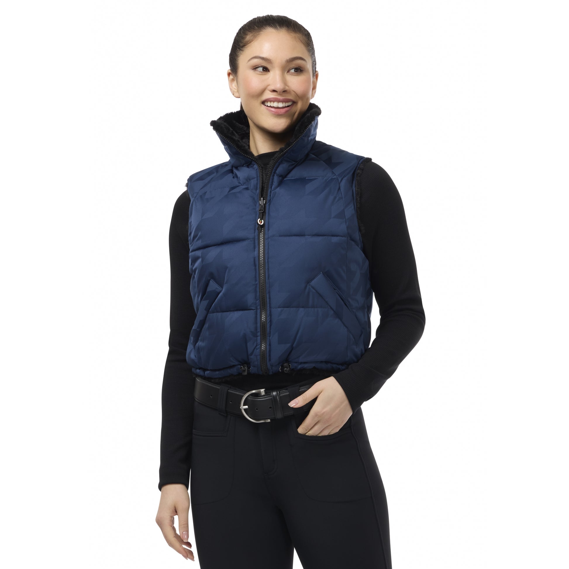 Kerrits Skyline Houndstooth Reversible Vest