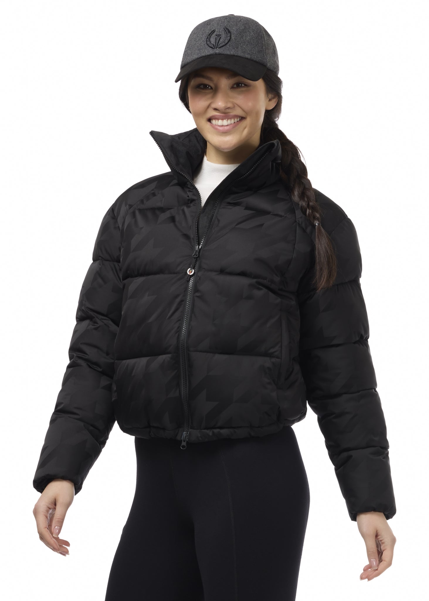 Kerrits Skyline Houndstooth Puffer Jacket