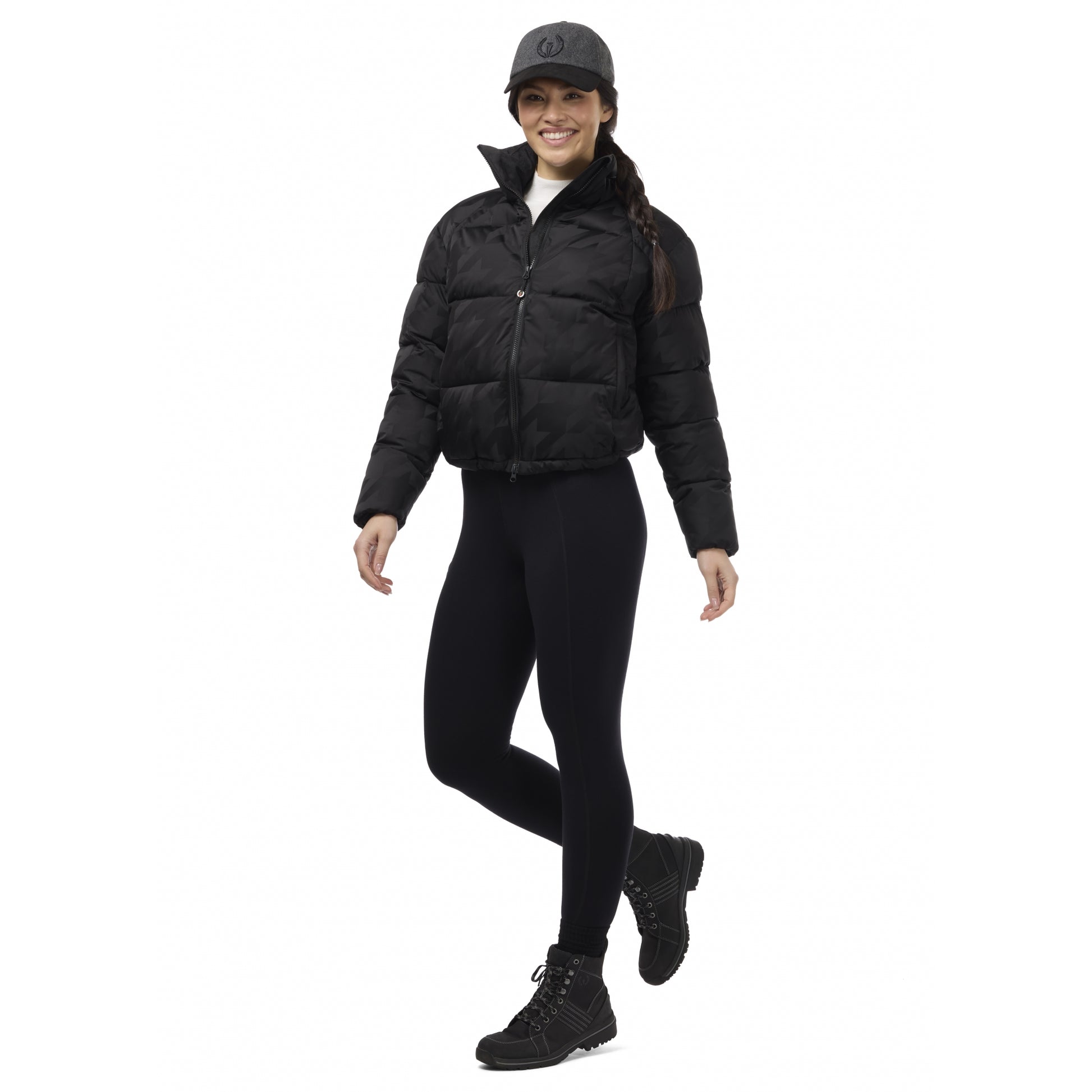 Kerrits Skyline Houndstooth Puffer Jacket