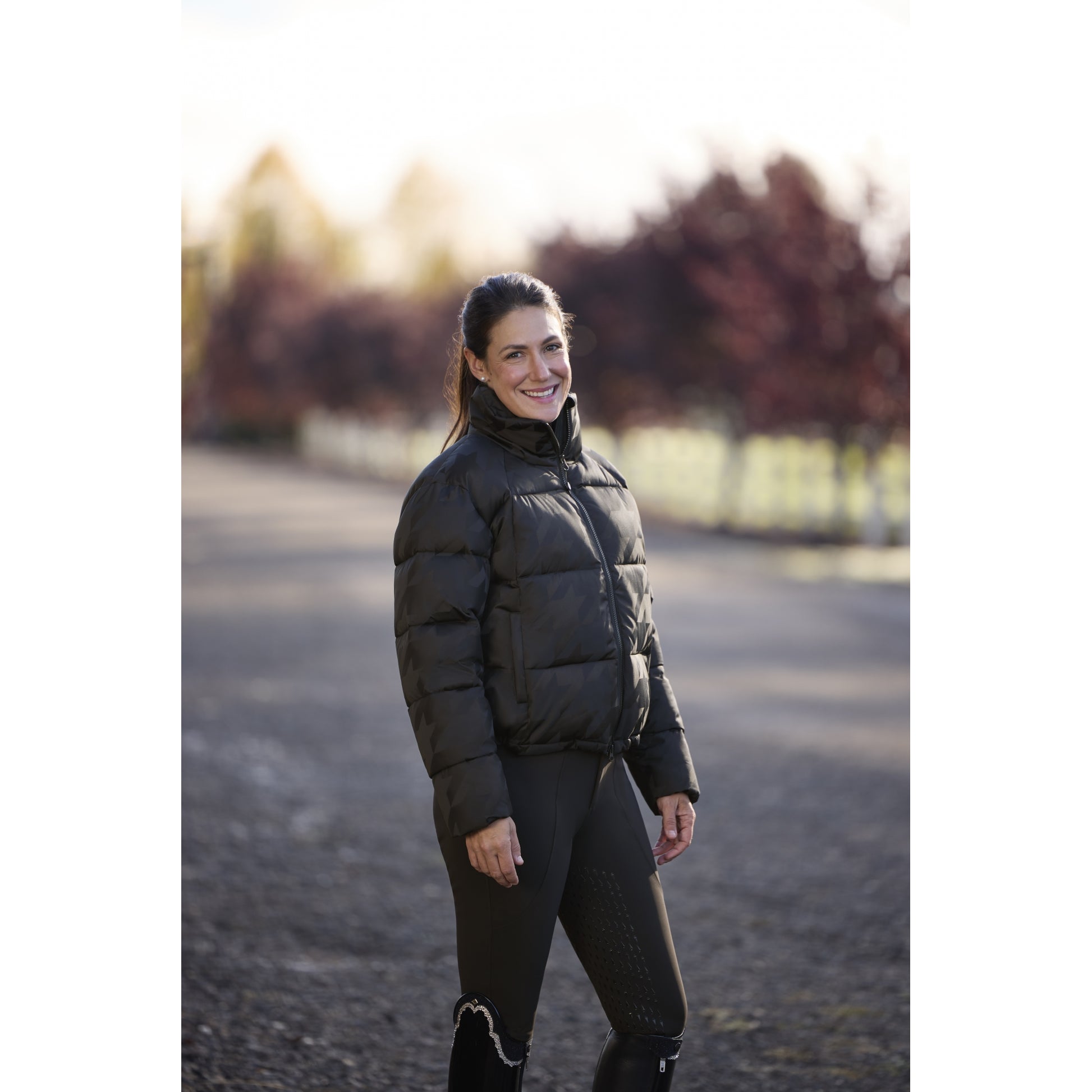 Kerrits Skyline Houndstooth Puffer Jacket