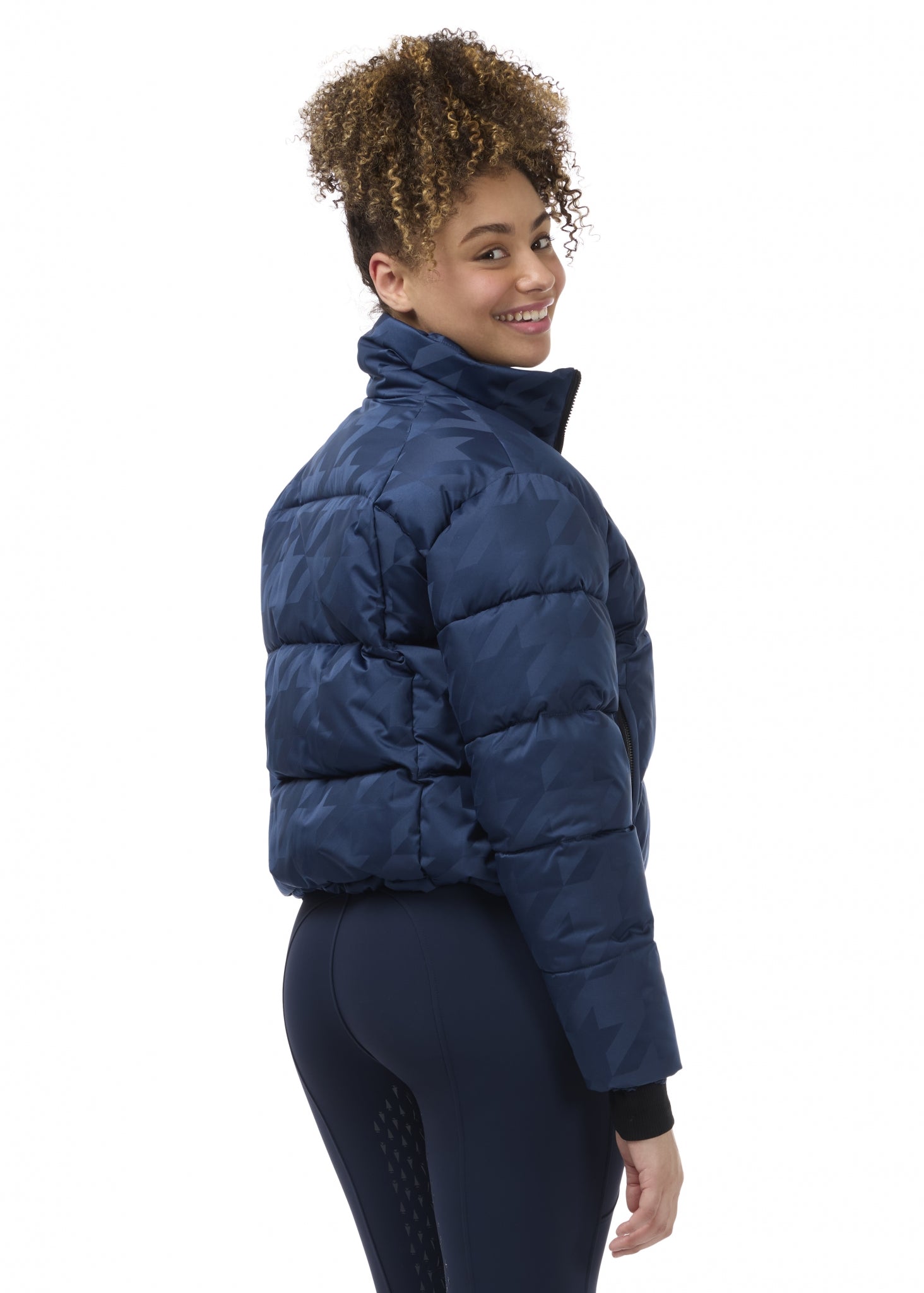 Kerrits Skyline Houndstooth Puffer Jacket