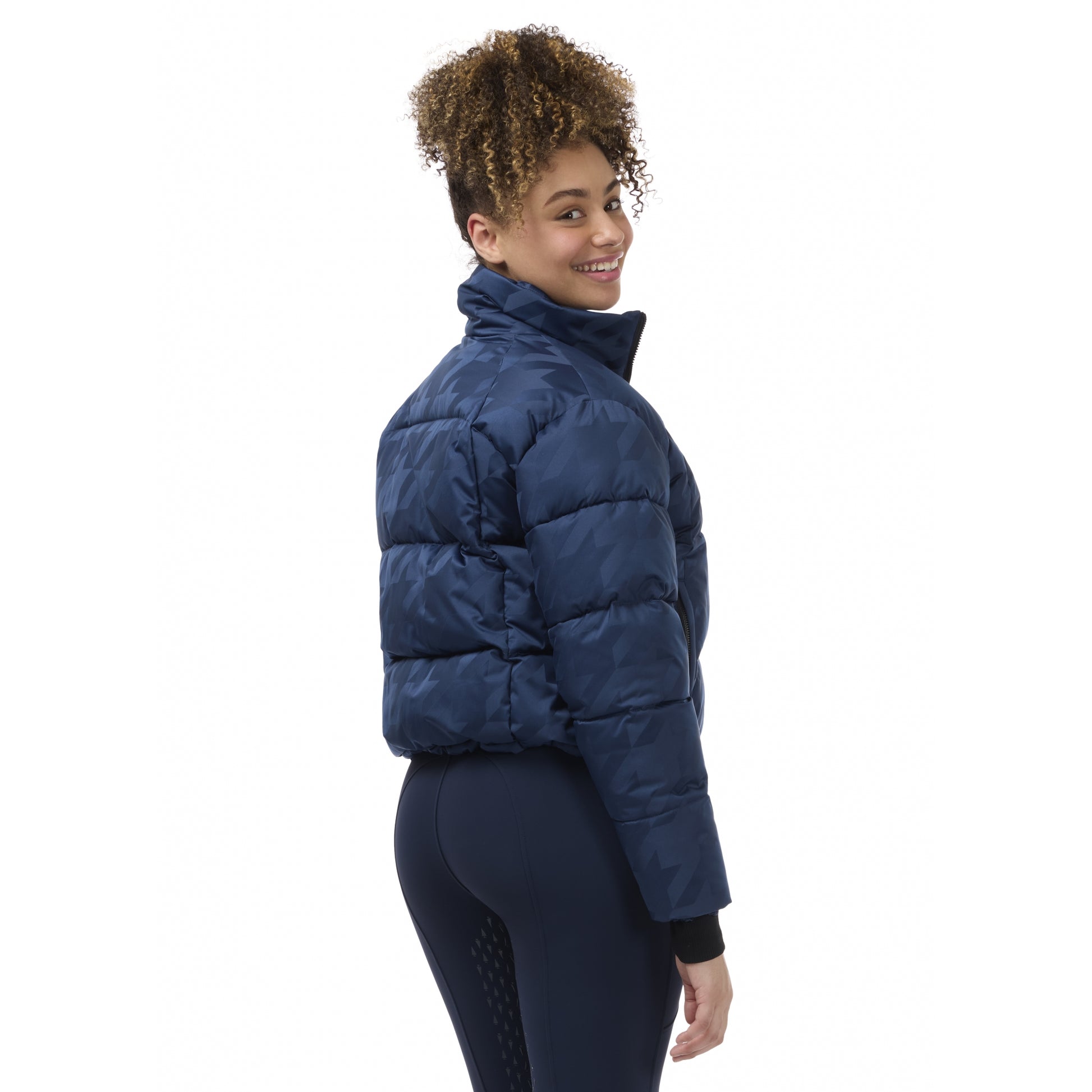 Kerrits Skyline Houndstooth Puffer Jacket