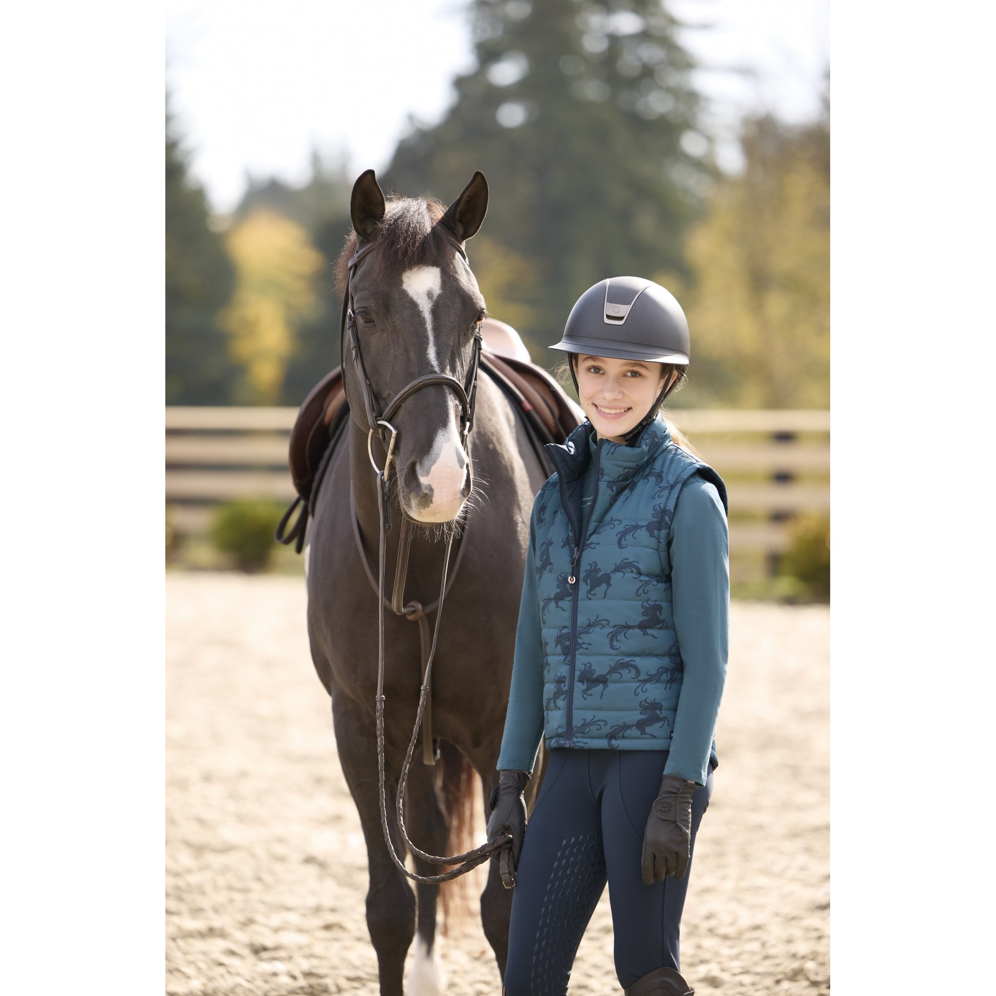 Kerrits Kids Pony Parade Reversible Quilted Vest