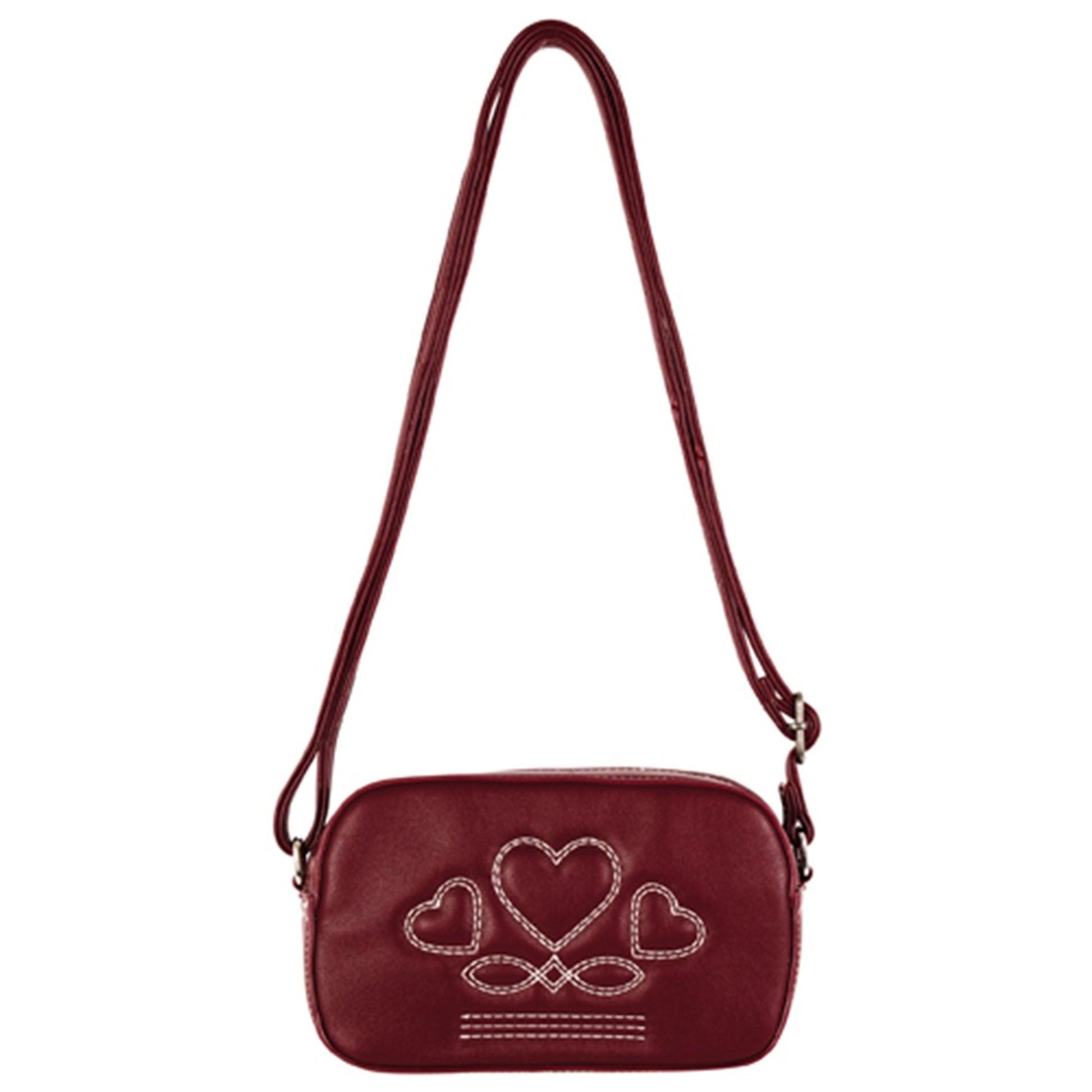 Justin Ladies Camera Bag with Heart Stitching