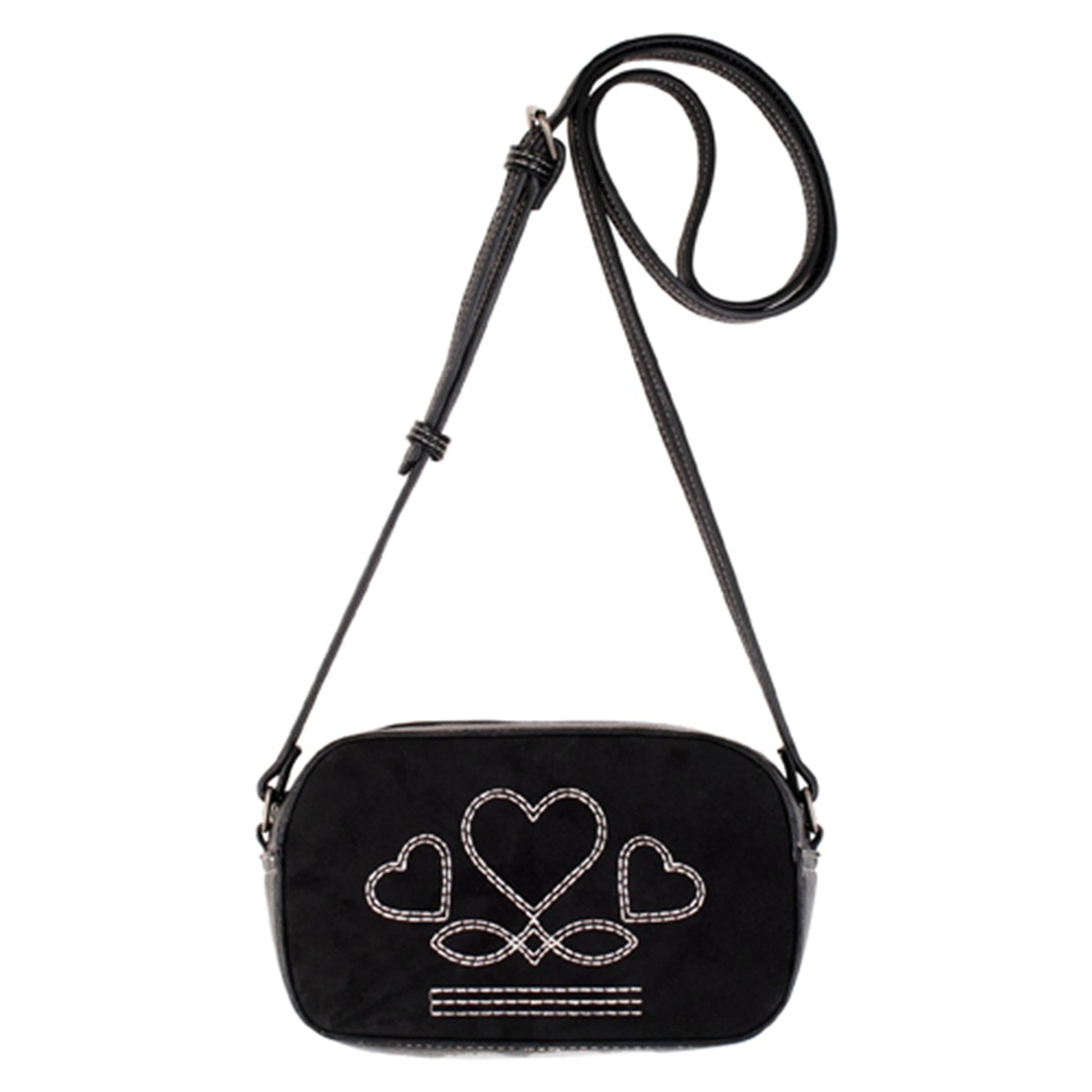 Justin Ladies Camera Bag with Heart Stitching