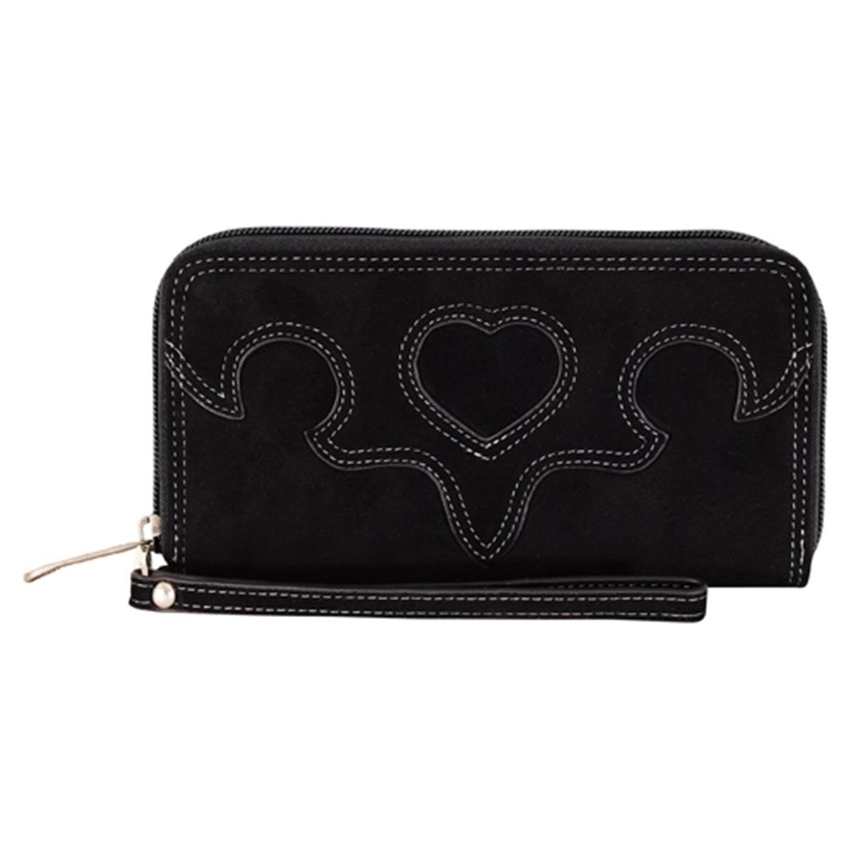 Justin Ladies Large Wallet with Heart And Yoke