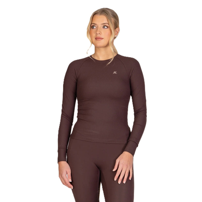 Aubrion Equestrian Ribbed Long Sleeve Top
