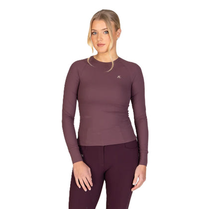 Aubrion Equestrian Ribbed Long Sleeve Top