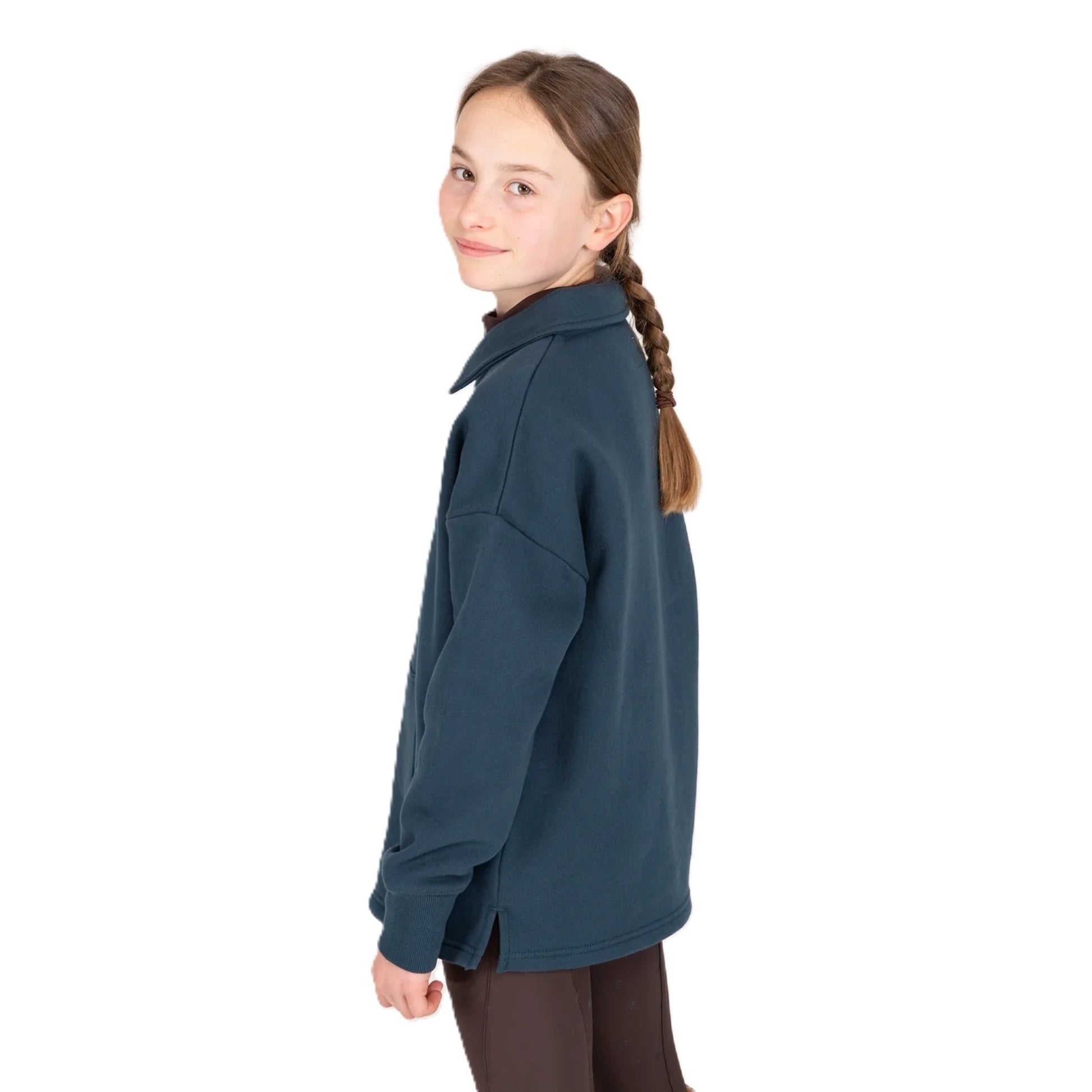 Aubrion Equestrian Youth Quarter Zip Sweater