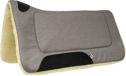 Mustang Brushed Denim Contour Jr Saddle Pad