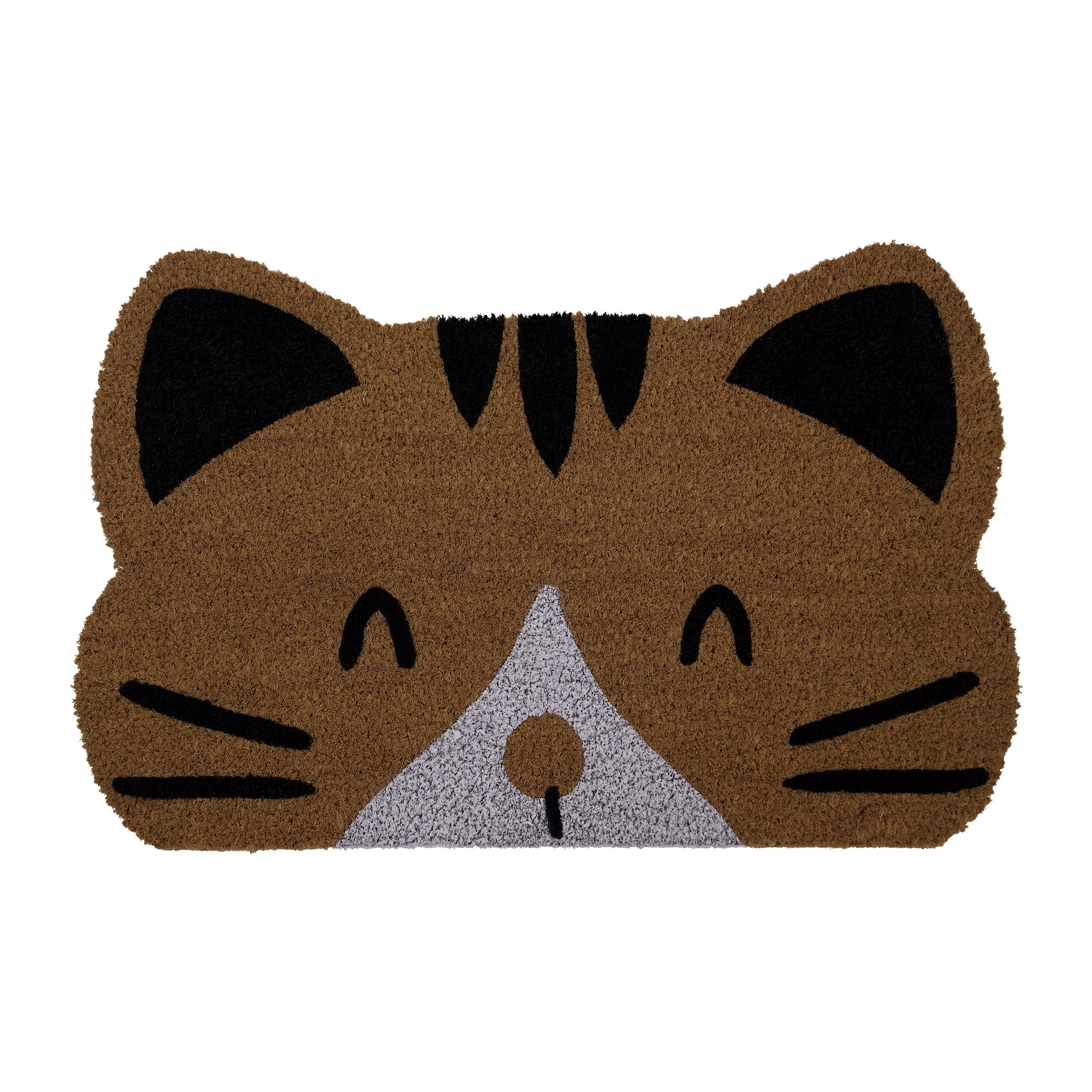 Huntley Equestrian Pet Cat Print Natural Coir Door Mat with Anti Slipping