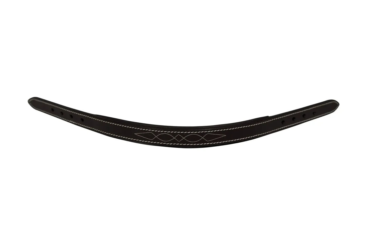 Huntley Equestrian Fancy Stitched Leather Halter Replacement Crown Piece