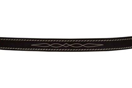Huntley Equestrian Fancy Stitched Leather Pony Halter Replacement Crown